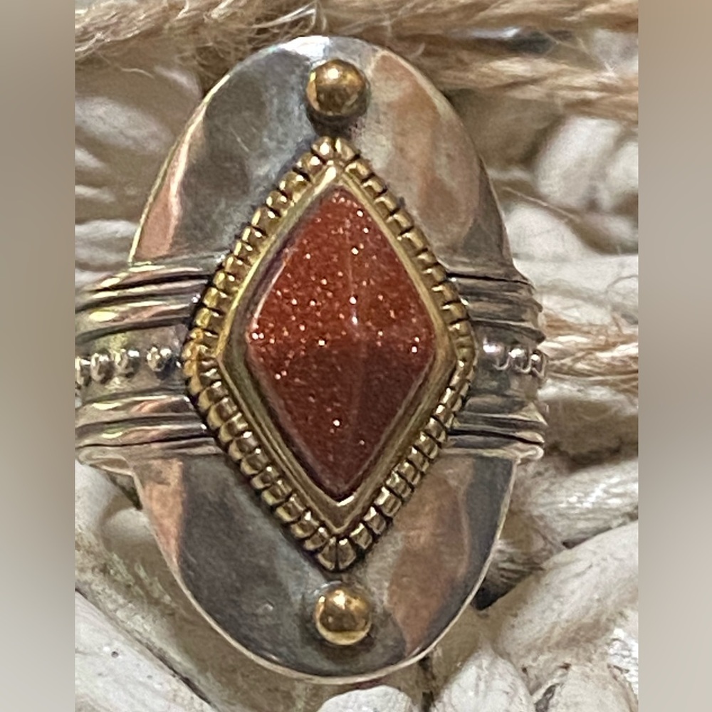 Silpada SZ 9 Designs Sterling Silver Warm Hues Ring R3483
